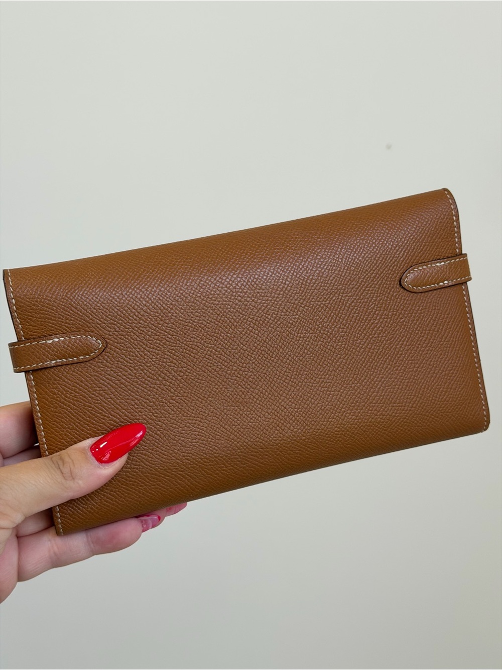 Hermes Gold Epsom Kelly Wallet with Palladium Hardware 2018 - Picture 3 of 8